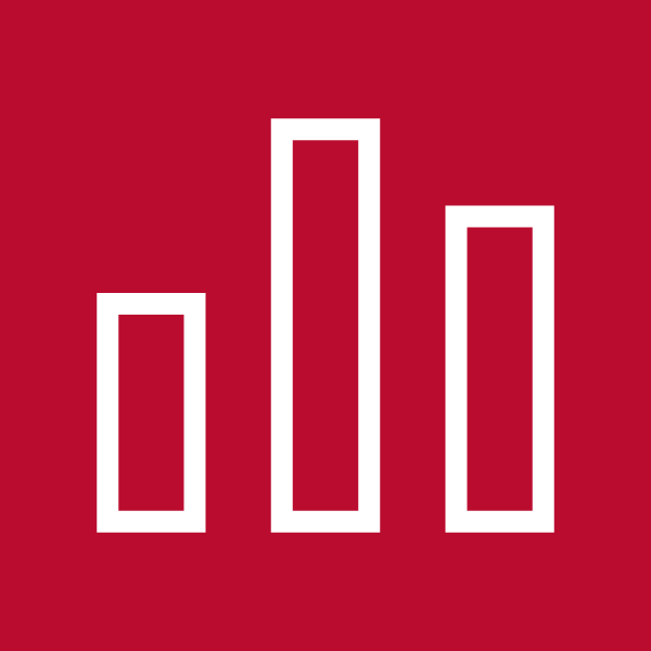 An icon of a bar graph