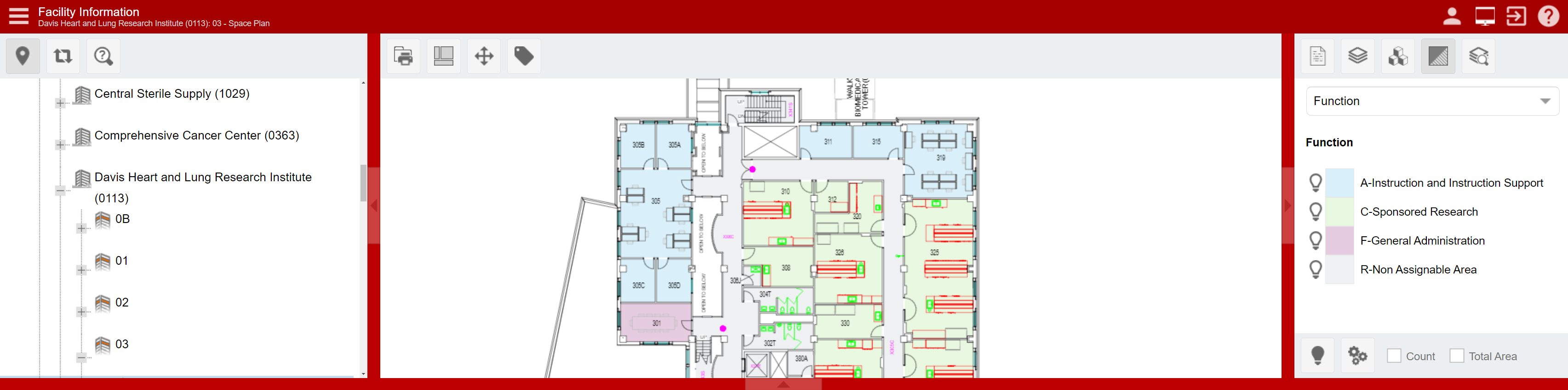 A screenshot of the Facility Information module from SIMS