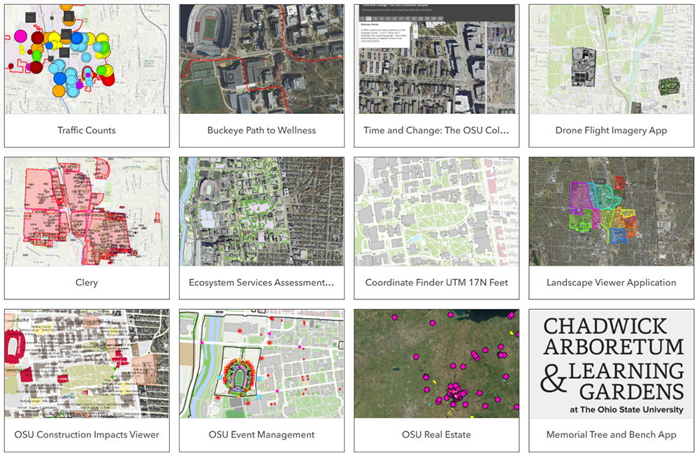 Screenshot of ArcGIS Online Apps