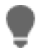 Dark-filled light bulb icon