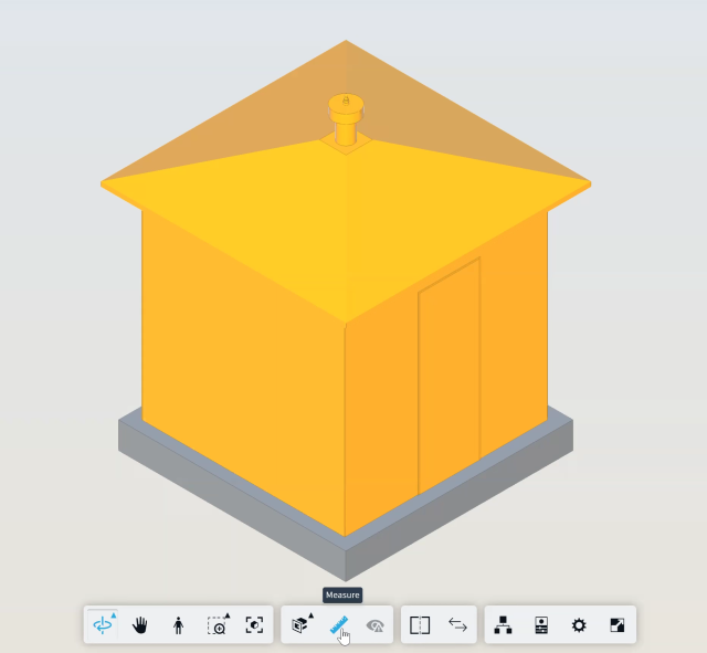 Measure tool on the BIM 360 toolbar
