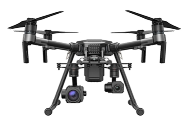 The front of the DJI Matrice drone.