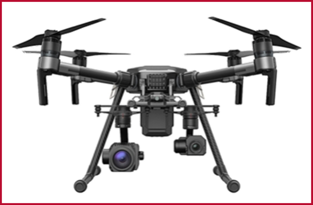 A front image of the DJI Matrice drone