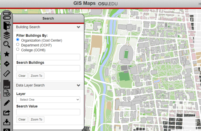 A screen shot of GIS Maps