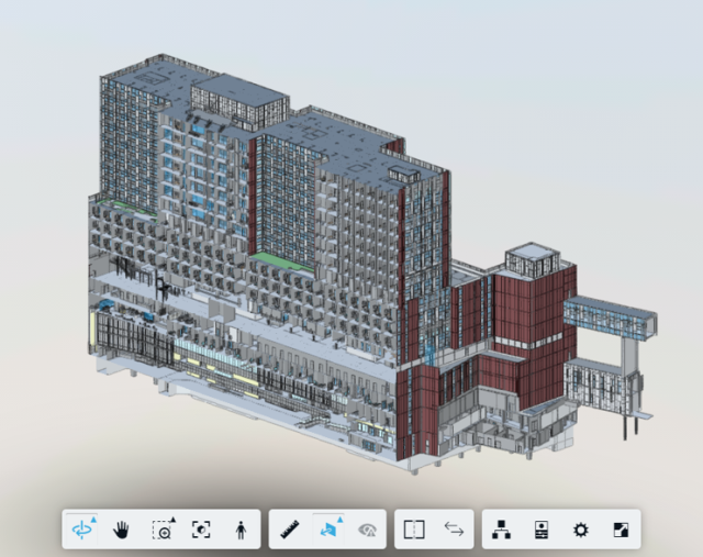 An image of The James Cancer Center from BIM 360