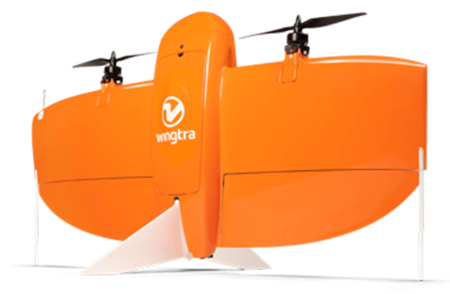 The top of the Wingra GEN II drone.