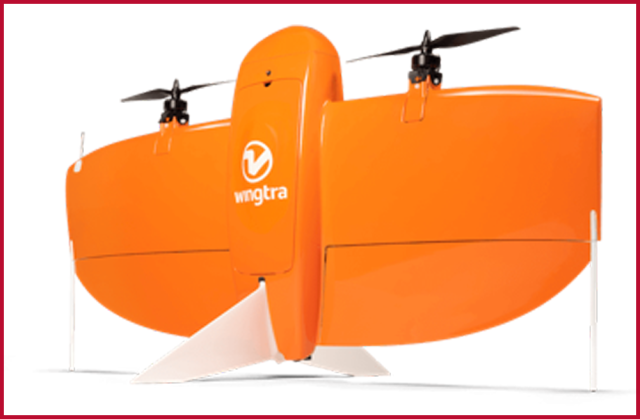 An image of the Wingtra drone