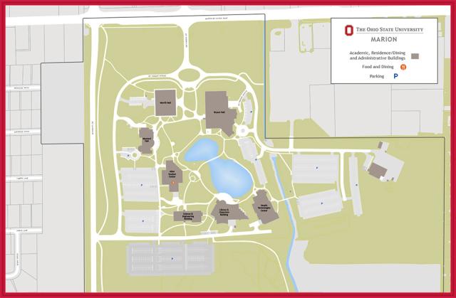 Screenshot of Marion Campus Map.