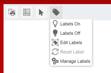 The available labels menu options.