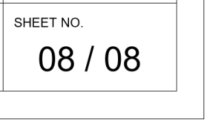 Corner of title block showing the sheet number, a slash, and the total number of sheets